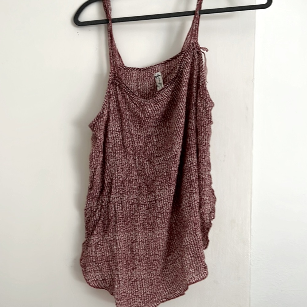Summer Pink and White stripe beachy tank